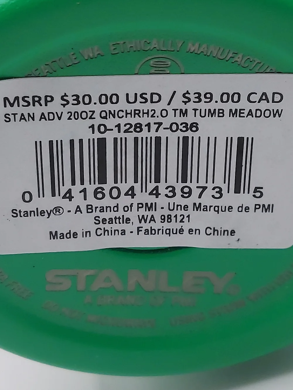 Stanley insulated tumbler